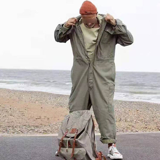 Workwear Vintage Navy Deck Overalls für Männer