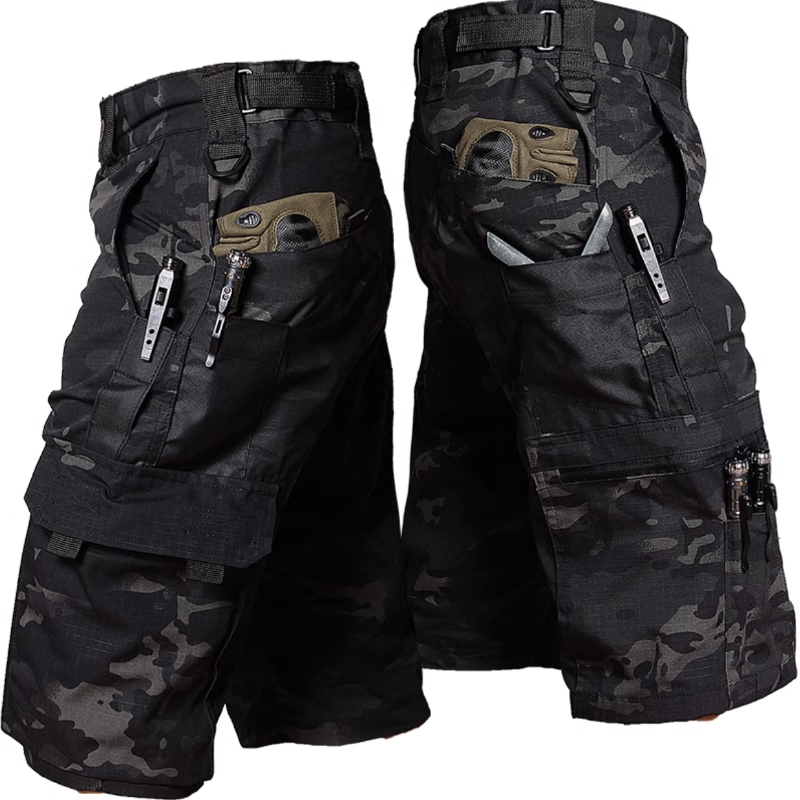 Outdoor Camouflage Multi-pocket Training Men's Shorts