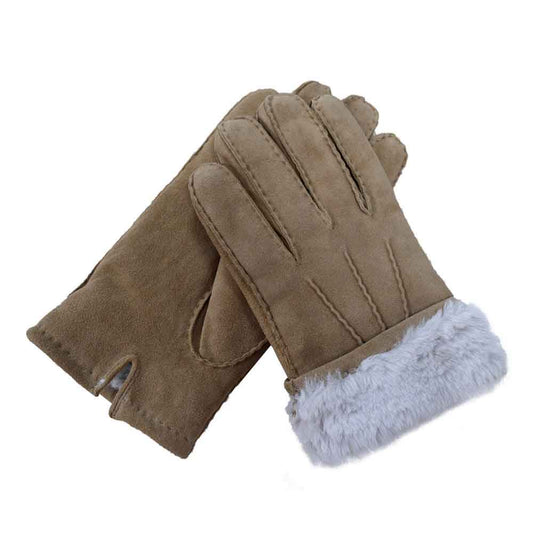 Unisex Fur Winter Sheepskin Five-finger Enlarged Thickened Foreign Trade Gloves