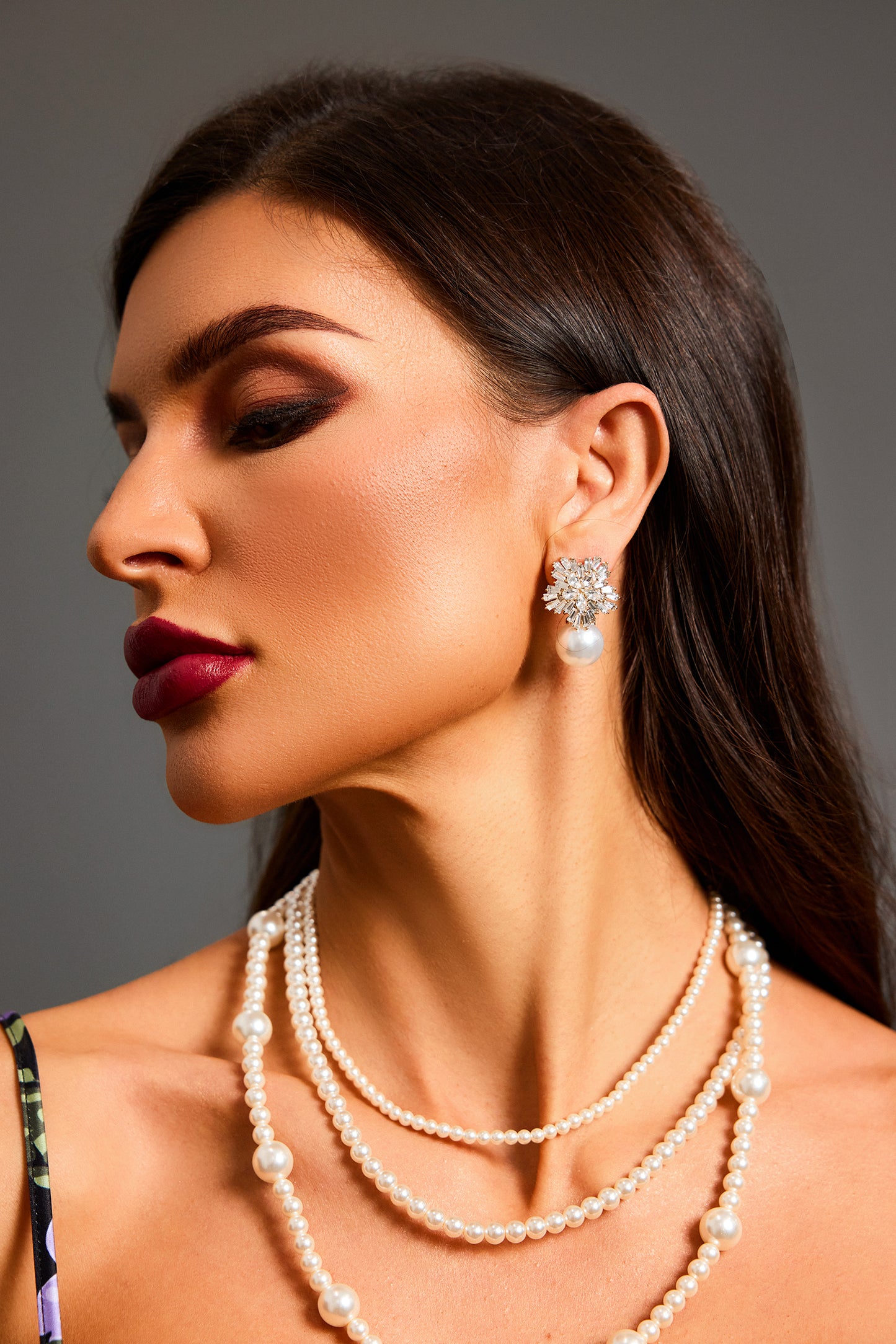 Zaha Diamant-Perlen-Ohrringe