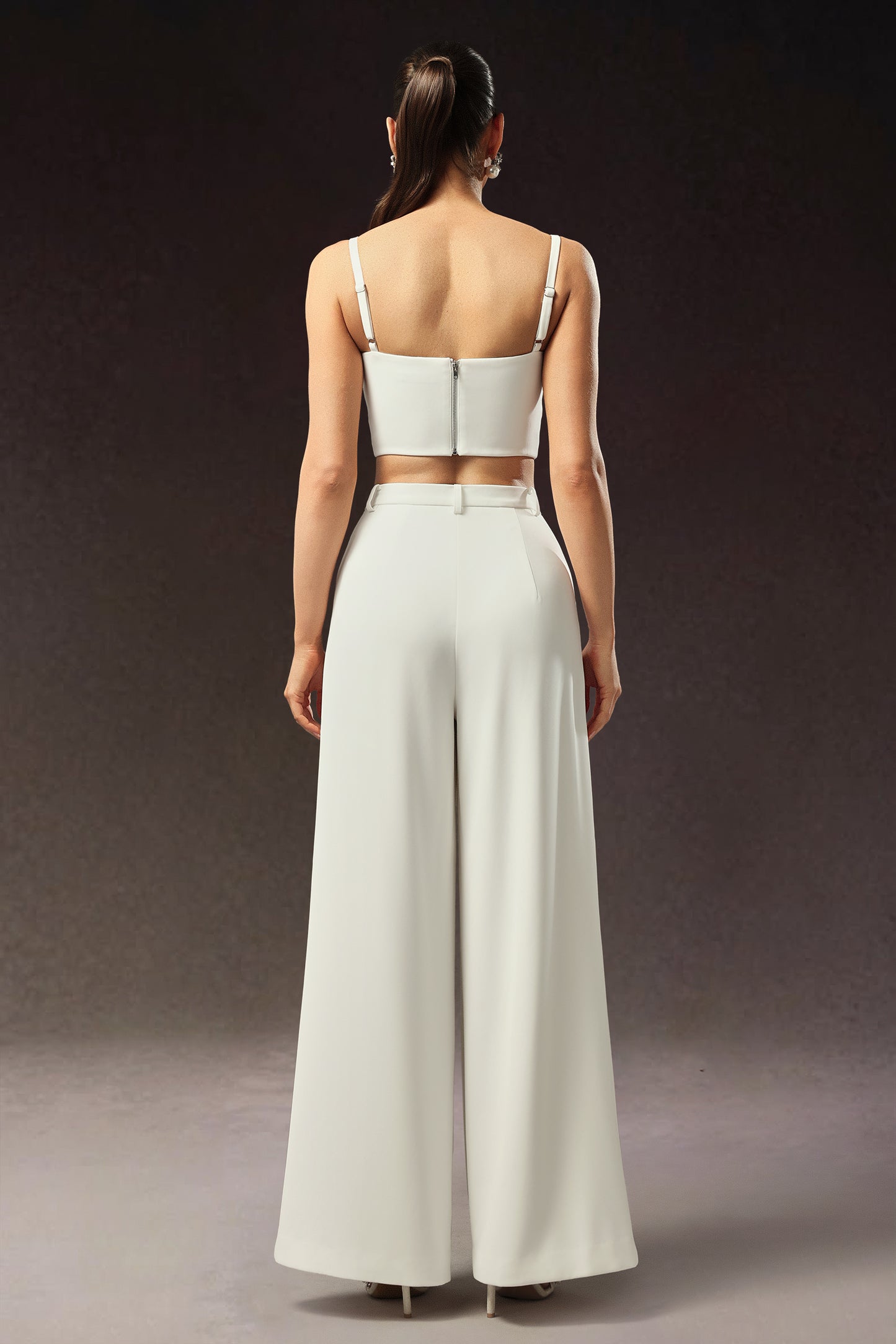 Zaysha Ärmelloses Diamantblumen-Maxikleid-Zweiteiler-Set