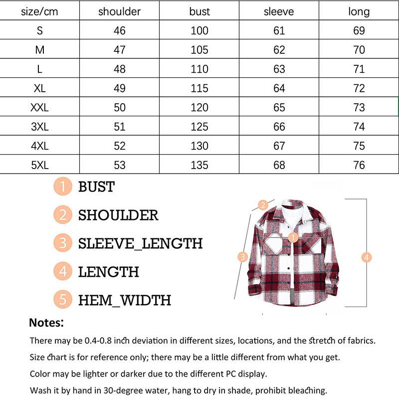 Plus Size Long Sleeve Plaid Shirt Loose Shirt in Khaki