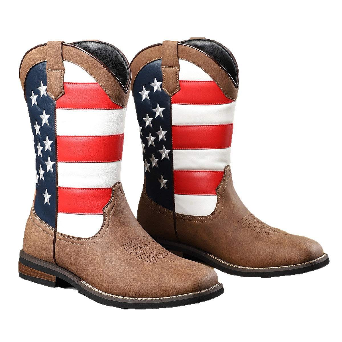 Patriotic American Flag Cowboy Boots For Festive Occasions