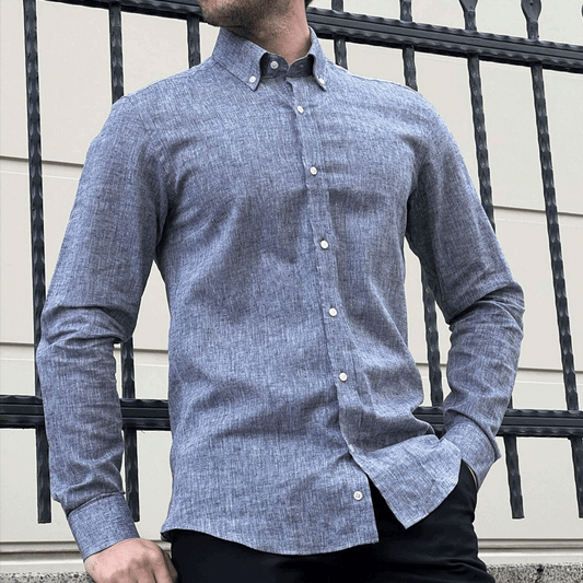 Men's Casual Vintage Gray Shirt