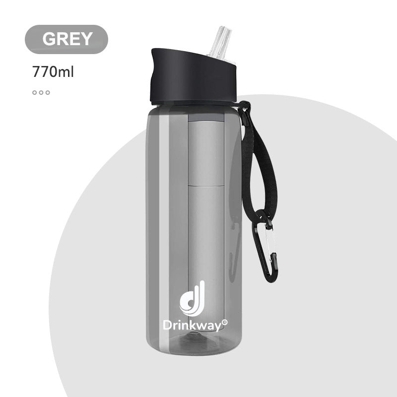 Wild Survival Direct Drinking Filter Kettle Travel Sports Portable Easy Water Purifier