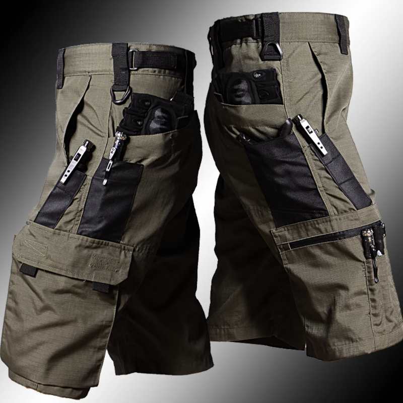 Outdoor Camouflage Multi-pocket Training Men's Shorts