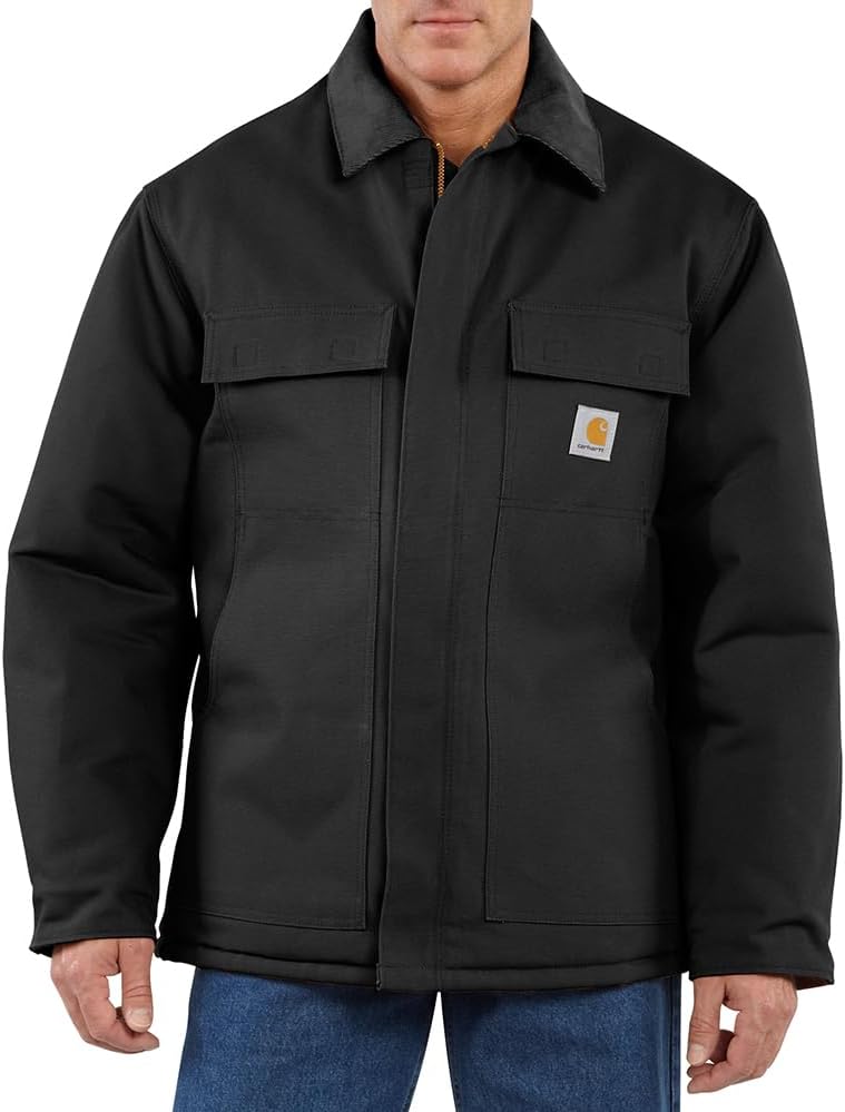 Carhartt Mens C003 Loose Fit Firm Duck Insulated Traditional Coat