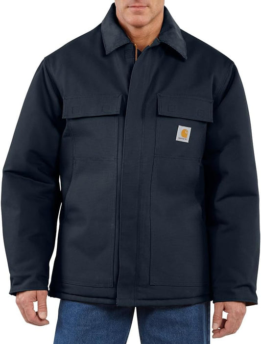 Carhartt Mens C003 Loose Fit Firm Duck Insulated Traditional Coat