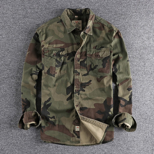 Long Sleeves Militray Styles Tactical Shirt Camo