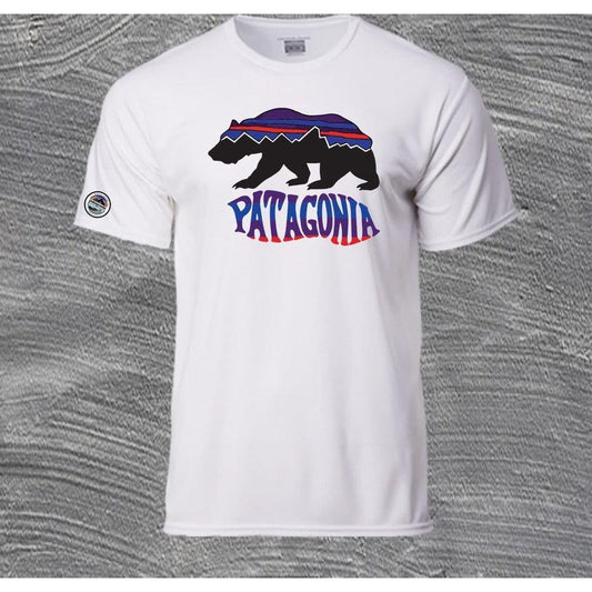 Bear Printed outdoor Men's Long-Sleeved Home Water Trout Responsibili-Tee