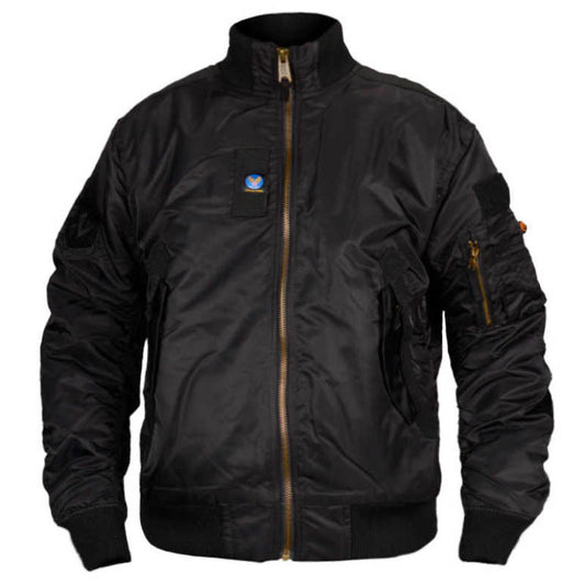 Chaqueta de bombardero de hombres aerodinámicos de collar táctico acolchado