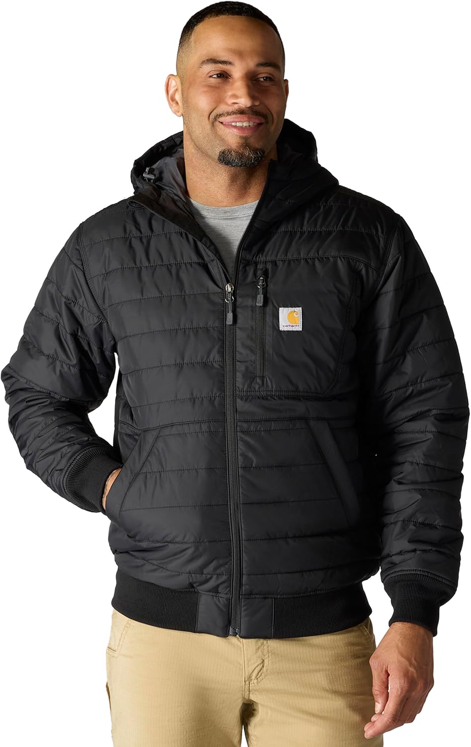 Carhartt Men's Rain Defender® Relaxed Fit Lightweight Insulated Hooded Jacket