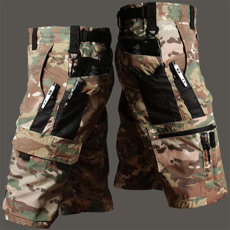 Outdoor Camouflage Multi-pocket Training Men's Shorts