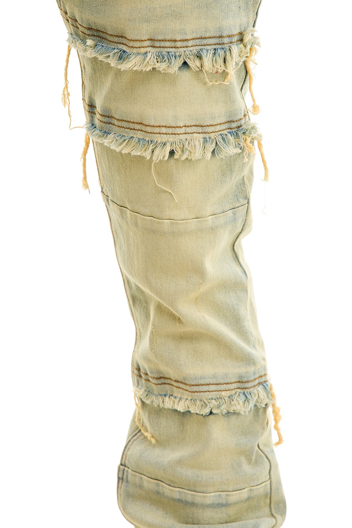 Skinny Flare Stacked Jeans For men