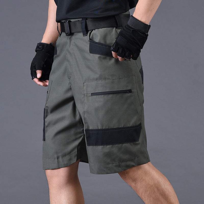 Multi-pocket Multi-zipper Quick Drying Waterproof Camouflage Men Shorts
