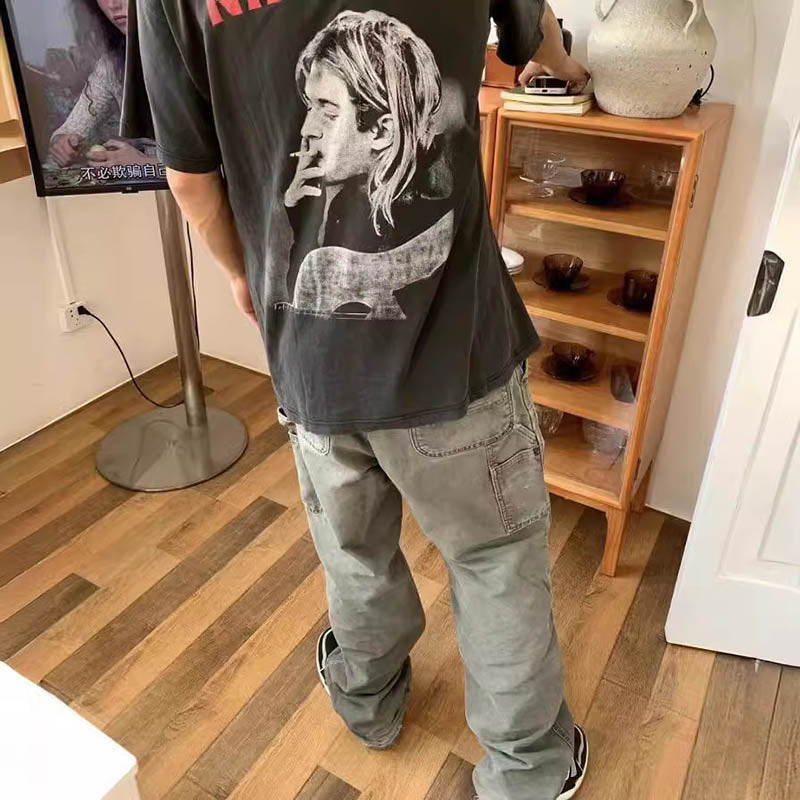 Vintage washed and distressed Carhartt work jeans