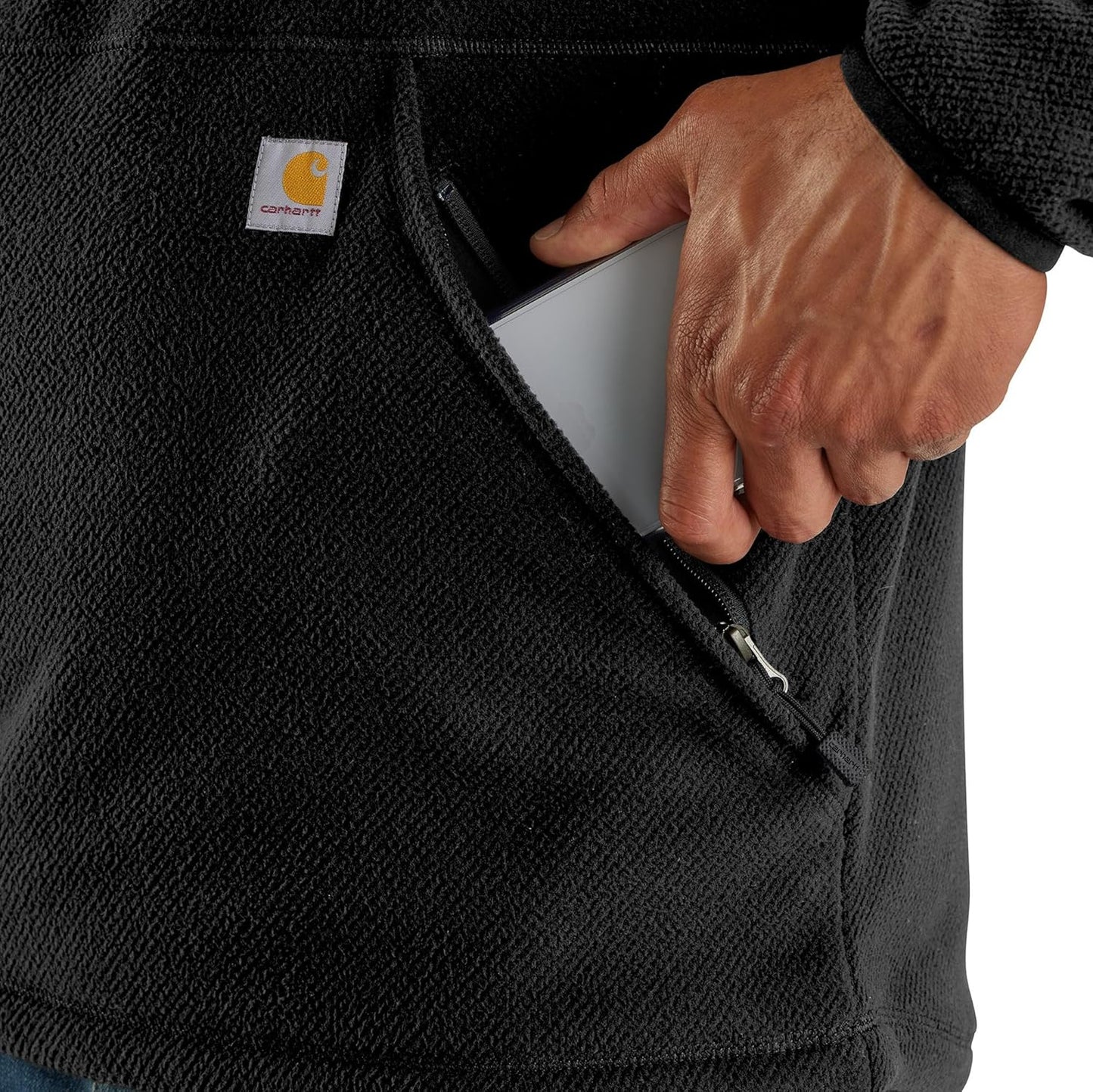 Carhartt Mens Half-zip Relaxed Fit Fleece Pullover