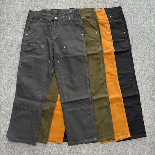 Carhartt B01 Double Knee Work Pants Multi Pocket Canvas Carpenter Pants for Men Women