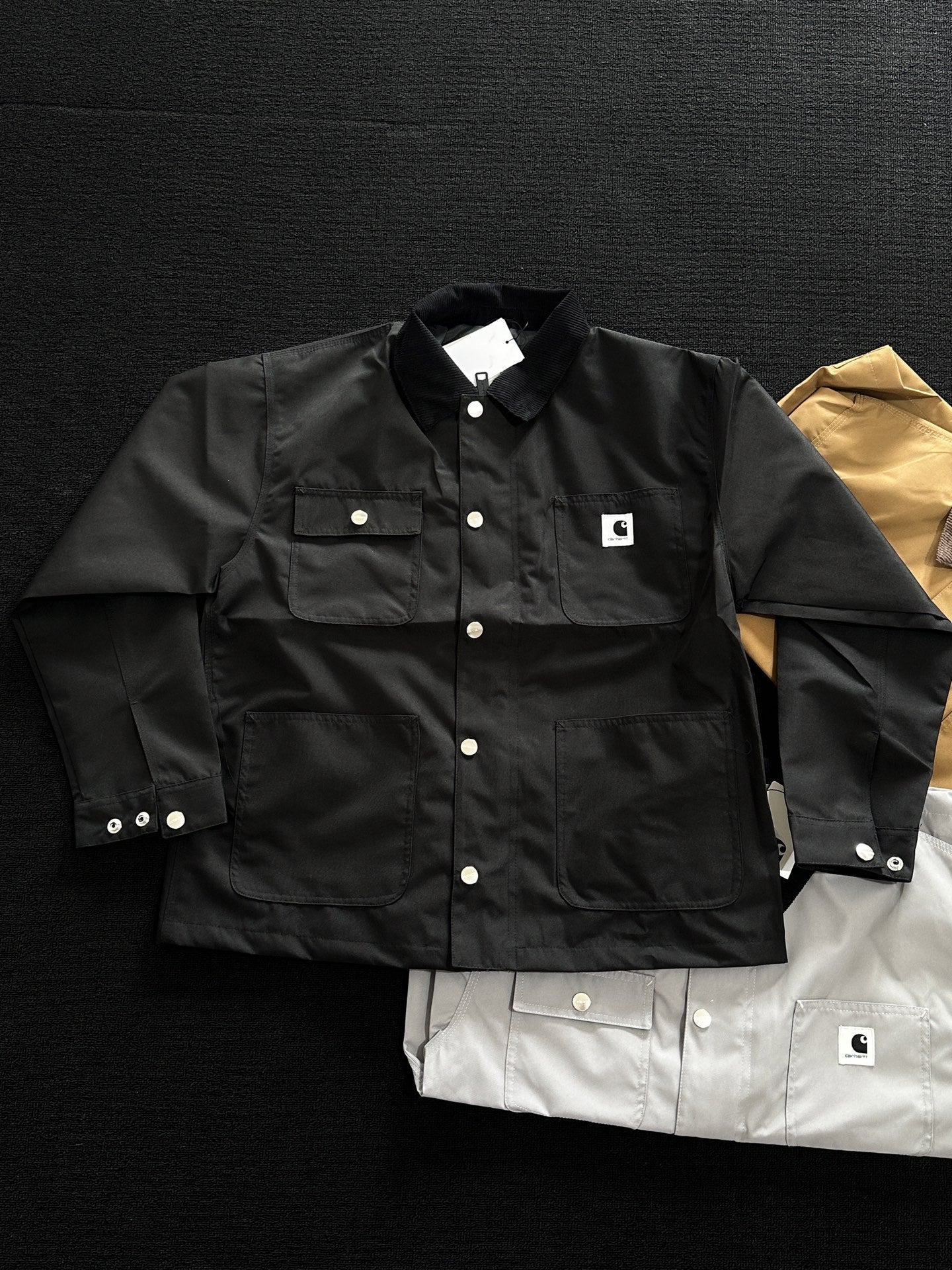 Carhartt WIP Michigan Coat Mens Long Sleeve Jacket with Lapel Durable Outerwear