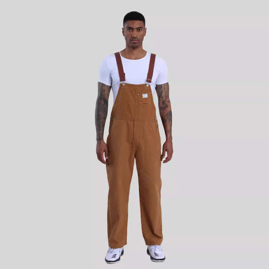 Vintage Carhartt Overalls Workwear Denim Suspenders Retro Japanese Style Amekaji Replica Canvas Bib Pants Spring 2025