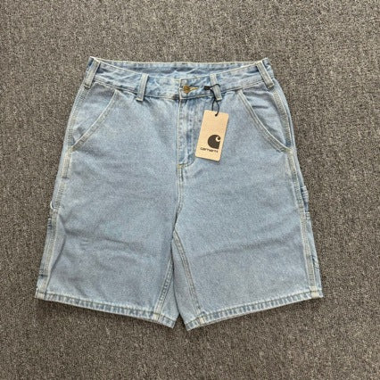 Carhartt Washed Wholesale Men's Black Workwear Denim Shorts for Cross Border Ecommerce