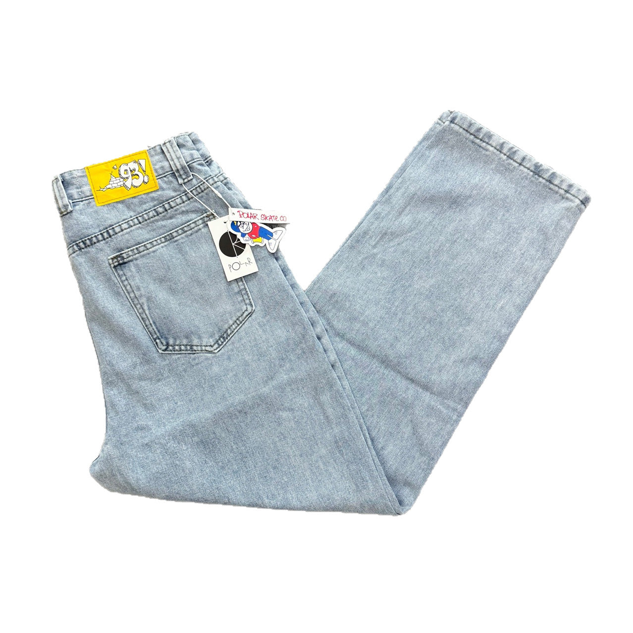 Polar Skate Co 93 Denim Jeans Straight Fit Skateboarding Casual Pants for Men High Quality Version