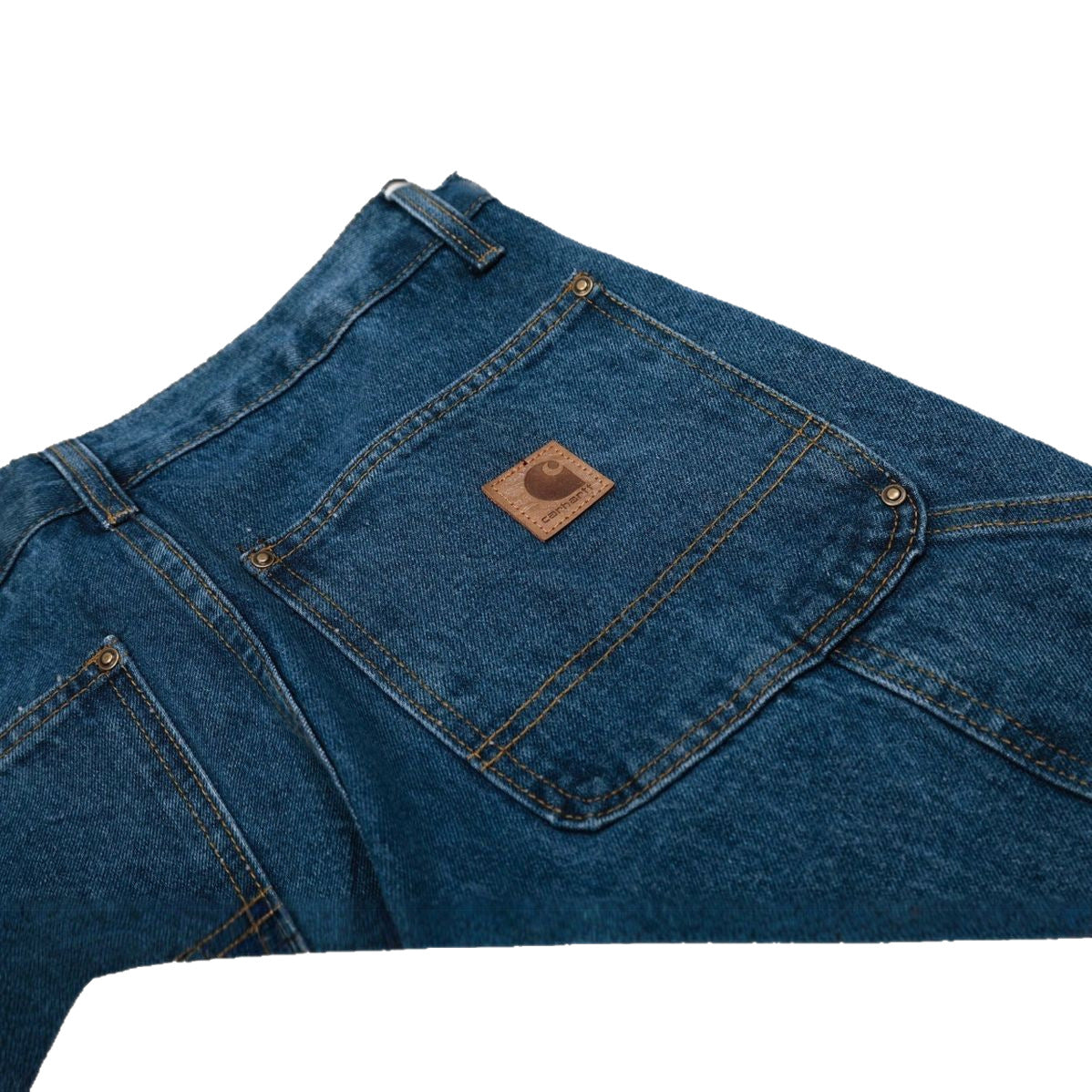 Carhartt B17 Loose Fit Heavy Washed Denim Work Pants High Quality American Style Carpenter Jeans