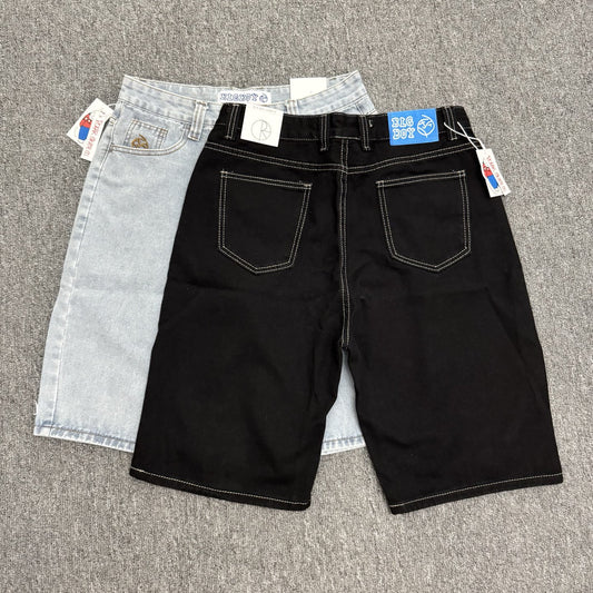 Bigboy Men Street Hip Hop Embroidered Denim Shorts High Quality Fashion Trendy American Style