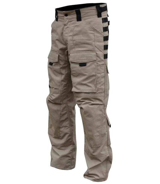 Kitanica Combat Cargo Men's Tactical Pocket Pants in Khaki Camo