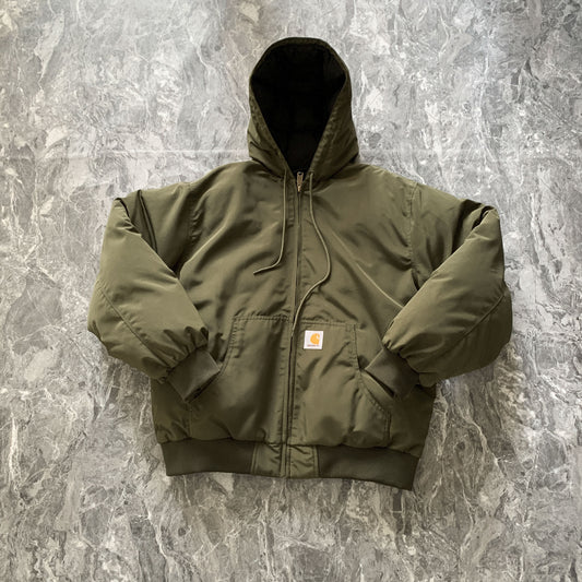 Carhartt Outdoor Waterproof Hooded Thick Warm Zip-up Cotton Coat