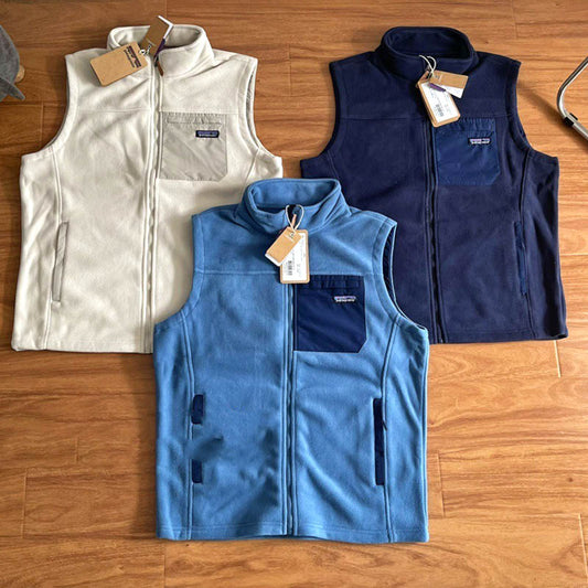 Mens Better Sweater Vest Autumn and Winter Warm Polar Fleece Vest