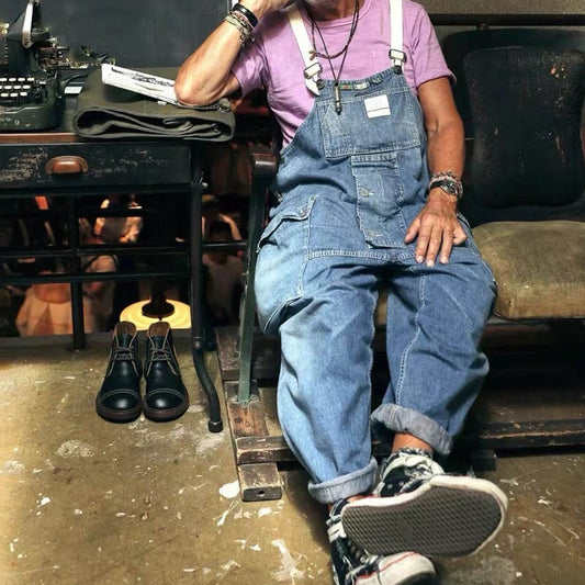 Denim Overalls für Männer Arbeitskleidung sowie Größe
