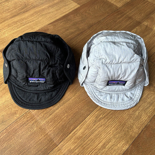 outdoor Cover Your Face and Keep Warm with Down Biker Hat, Thickened Down Warm Outdoor Hat