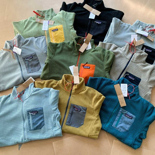 outdoor Men's R1 TechFace Fleece Jacket Warm, Stretchy and Breathable Fleece Jacket Coat