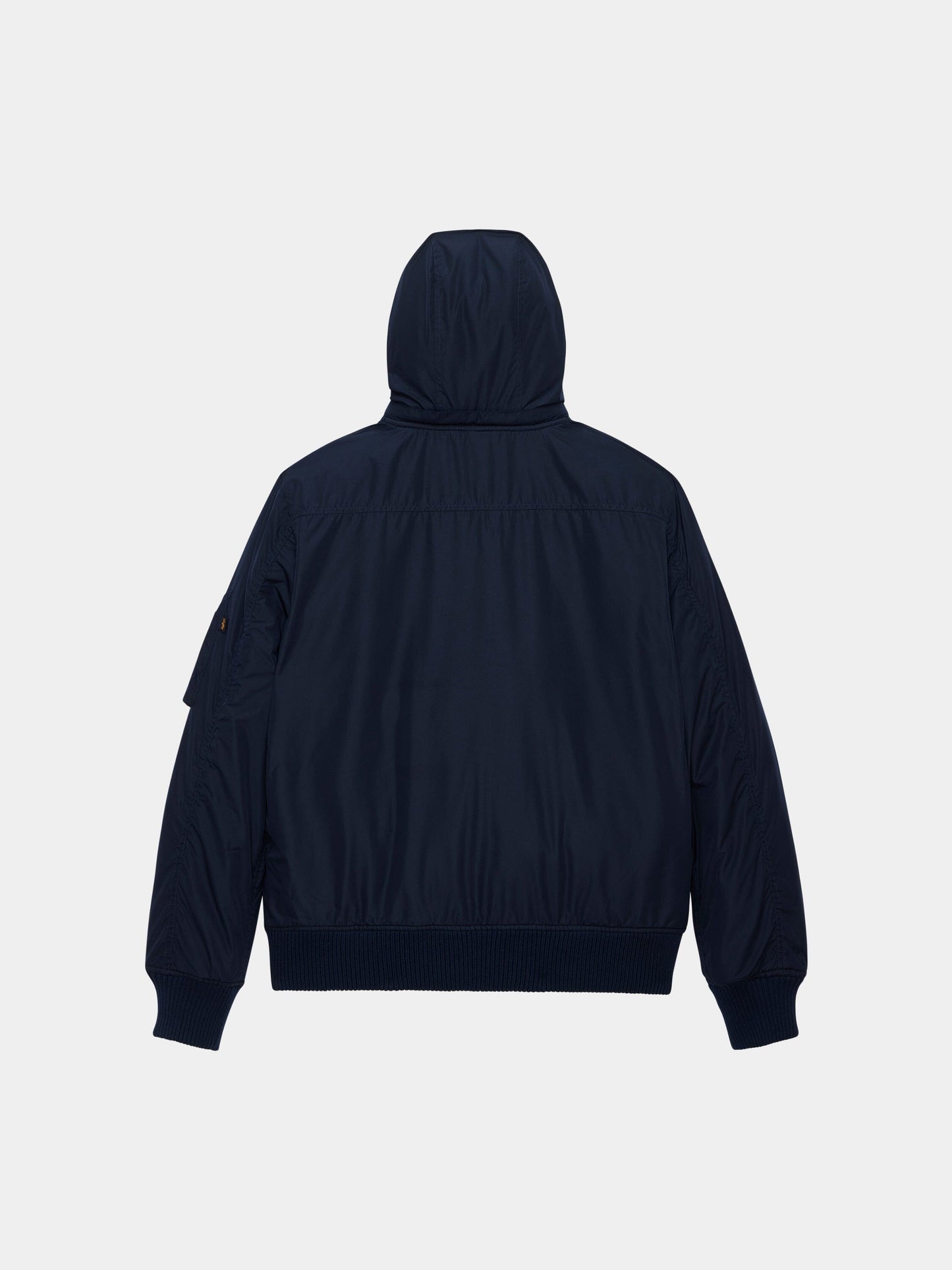 HOODED RIB FLIGHT JACKET