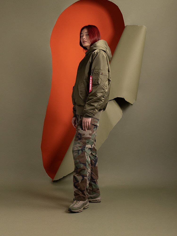 PULL-OVER MA-1 JACKET HOODIE