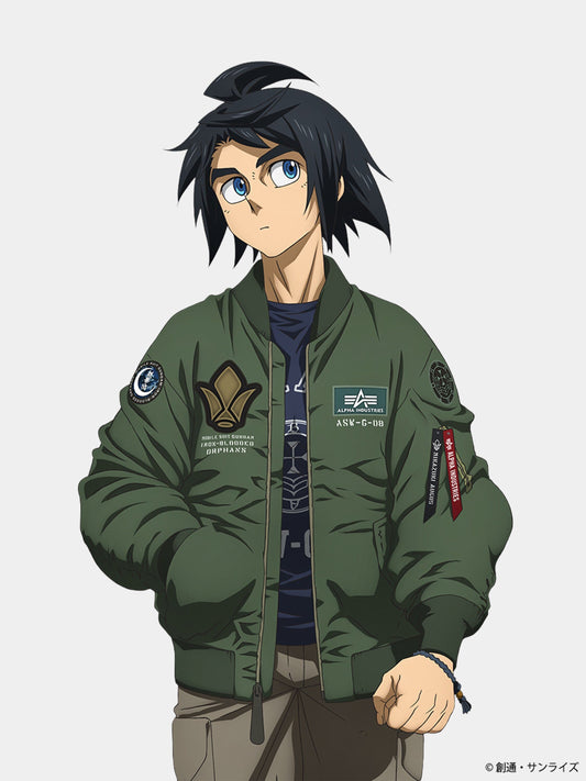STRICT-G GUNDAM X ALPHA X MIKAZUKI AUGUS MA-1 BOMBER JACKET
