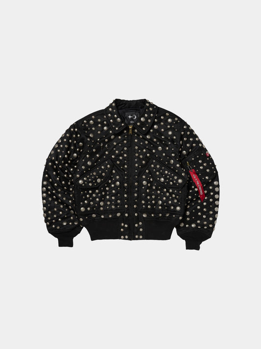 THUG CLUB X ALPHA CWU 45/P ALL OVER RIVET JACKET