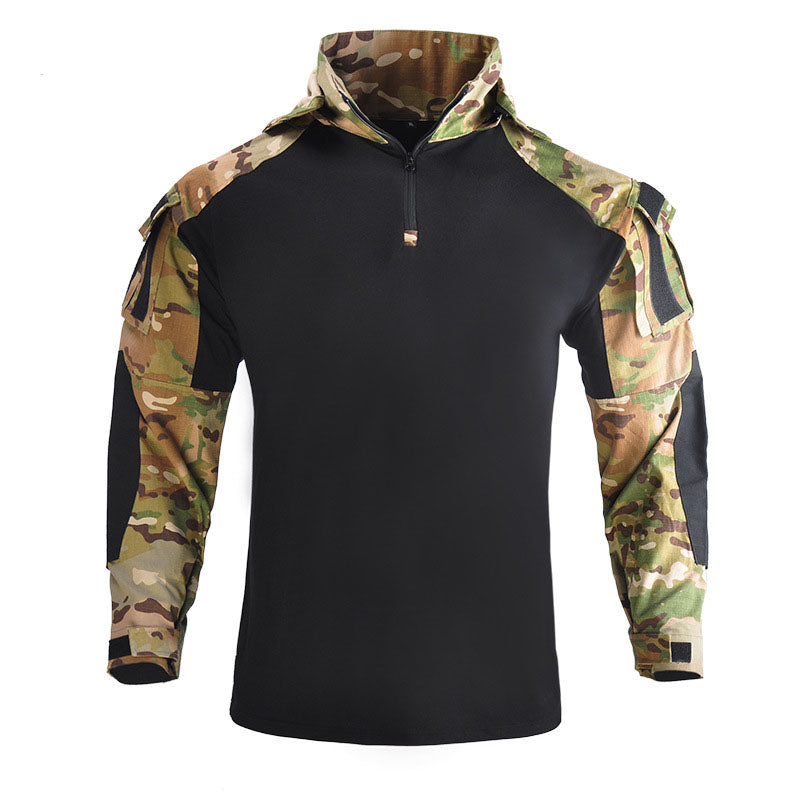 Outdoor Cool Hooded Long Sleeve Men's T-shirt