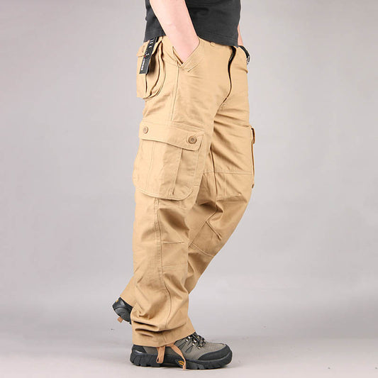 Casual Multi Pocket Military Plus Size Men's Cargo Pants - KINGEOUS