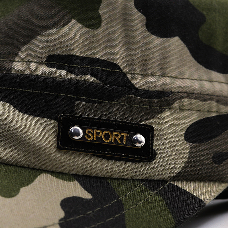 Tapa plana de camuflaje de montañismo al aire libre