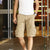 Summer Outdoor Pure Cotton Washed Multi-Pocket Men's Shorts