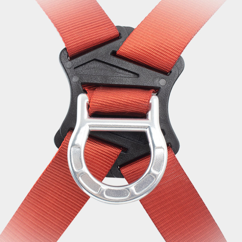 Outdoor Fall Protection Safety Harness Back Padded Internal Shock Absorbing Landyard Hook
