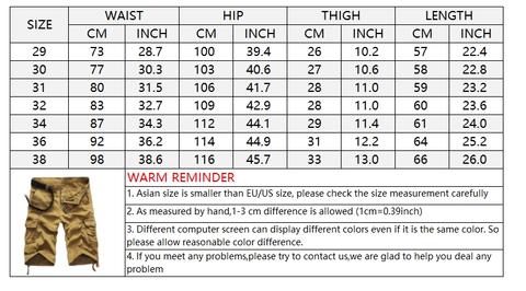 Cool Camouflage Summer Cotton Men Cargo Shorts - KINGEOUS