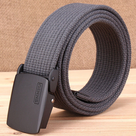 Add Thicken Weave Canvas Cargo Men Belt - KINGEOUS