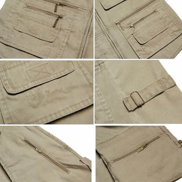 سترة رجالية مريحة من القطن للأماكن الخارجية مقاس كبير