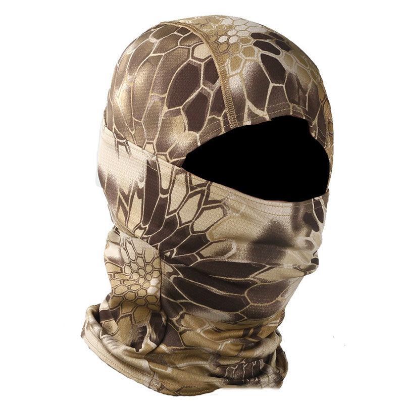 Protection solaire en plein air python couverture de visage de motif
