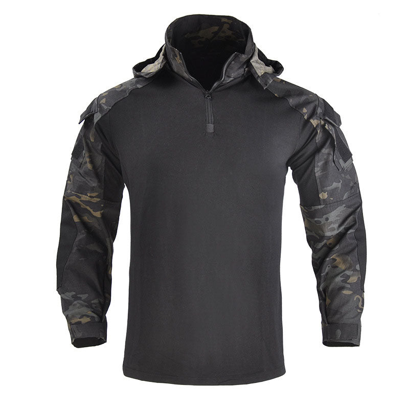 Outdoor Cool Hooded Long Sleeve Men's T-shirt