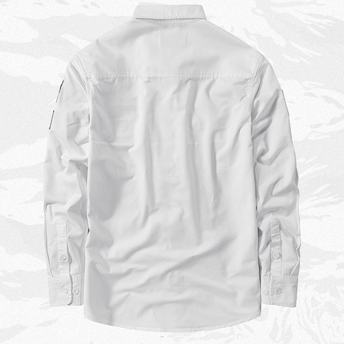 Air Force MA1 Plus Size Casual Long Sleeve Men's Shirt