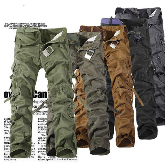 Causal Pockets Design Outdoor Cotton Men's Cargo Pants